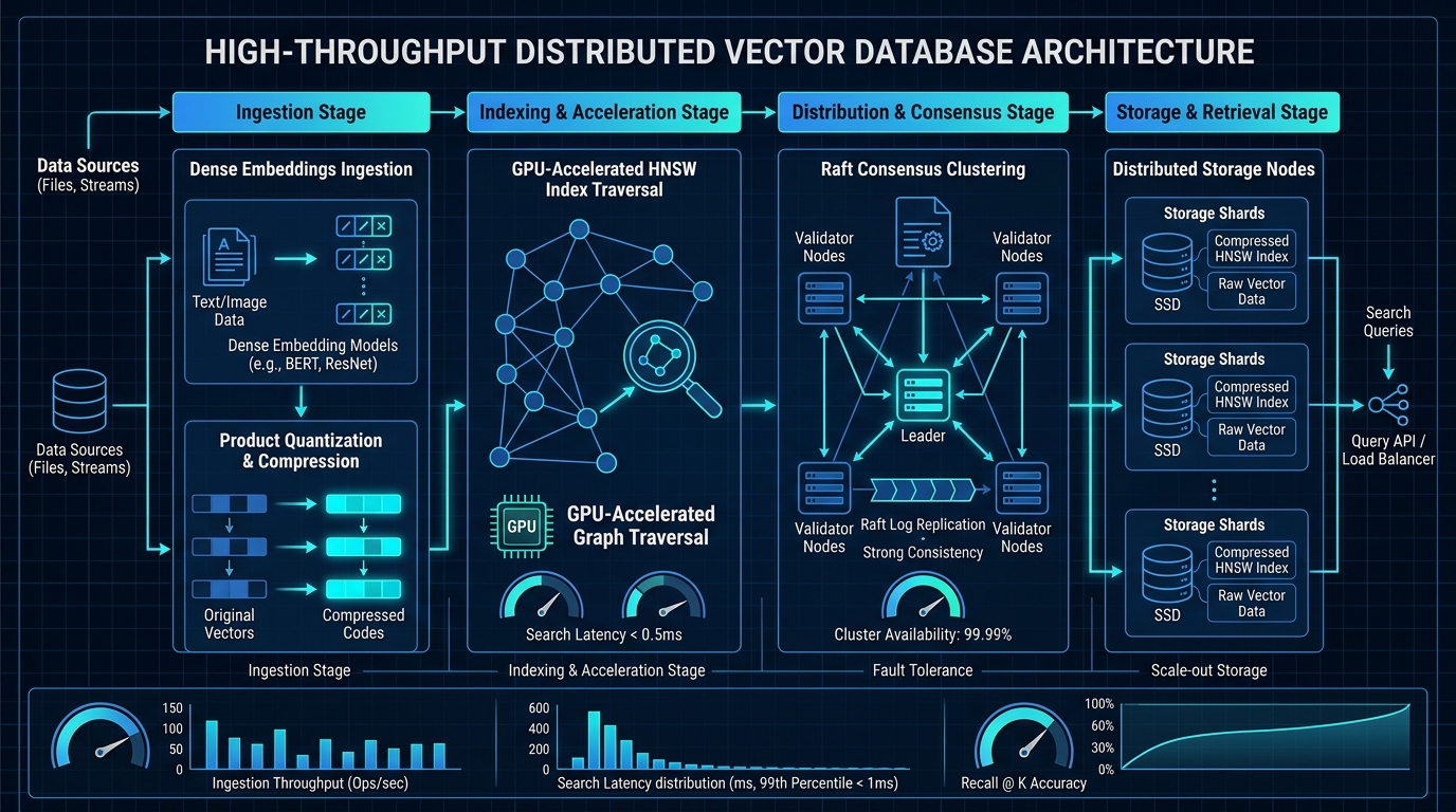 High-Throughput Vector DB Blueprint